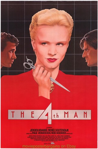 FOURTH MAN MOVIE POSTER Original 27x41 THE 4TH MAN PAUL VERHOEVEN 1983