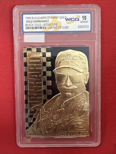 DALE EARNHARDT 1999 AUTOGRAPHED GRADED GEM-MINT 10 23KT GOLD CARD!! *Ships Free* - 第 1/4 張圖片