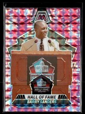 2024 Panini Mosaic Football Pink Camo Prizm #291 Barry Sanders