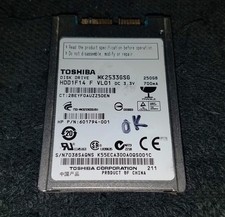 Toshiba MK2533GSG MICRO SATA 250GB Hard Drive 1.8” For HP Elitebook 2530P 2730P