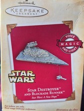 Star Wars Star Destroyer Blockade Runner 2004 Hallmark MAGIC Keepsake Ornament