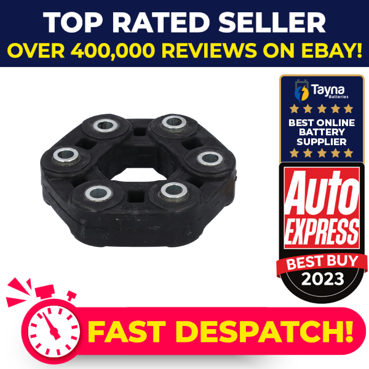 Propshaft Joint fits SSANGYONG RODIUS MK2 2.2D Front or Rear 2015 on UJ Coupling