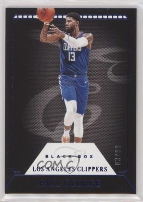 2019-20 Panini Chronicles Elite Black Box Blue 3/99 Paul George #319 1u6