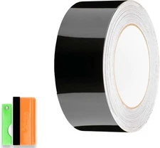 2 inches x 25 feet Gloss Black Vinyl Wrap Kit for 2 x 25 feet, 