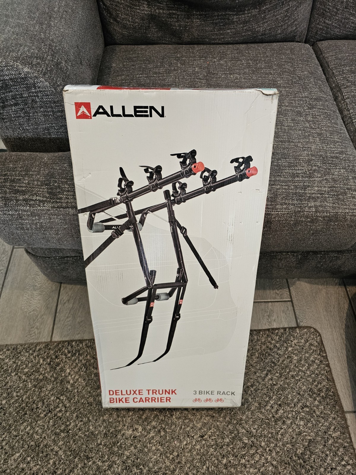 ALLEN SPORTS Deluxe 3-Bicycle Trunk Mounted Bike Rack Carrie