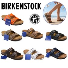 NEW Birkenstock Arizona Synthetic Leather Sandals Regular EU Shoe Size UK Stock