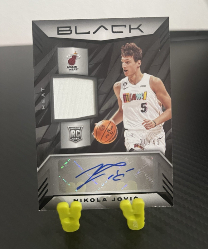 Panini Black 2022-23 Nikola Jović Rookie Patch Auto #RMA-NKJ Heat 20/49