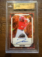 2024 Leaf Metal 91 Leaf Auto - James Wood 1/1 Crystal Fire Pre-Production Proof