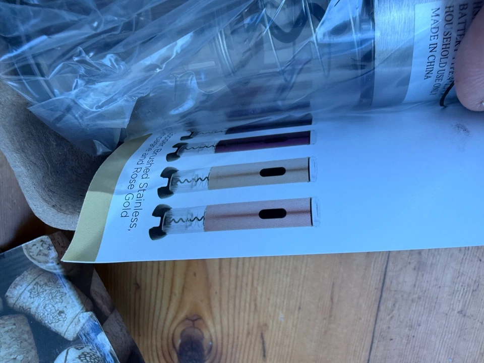 Wolfgang Puck abridor de vinho elétrico aço inoxidável NOVO na caixa N2 - Imagem 4 de 4