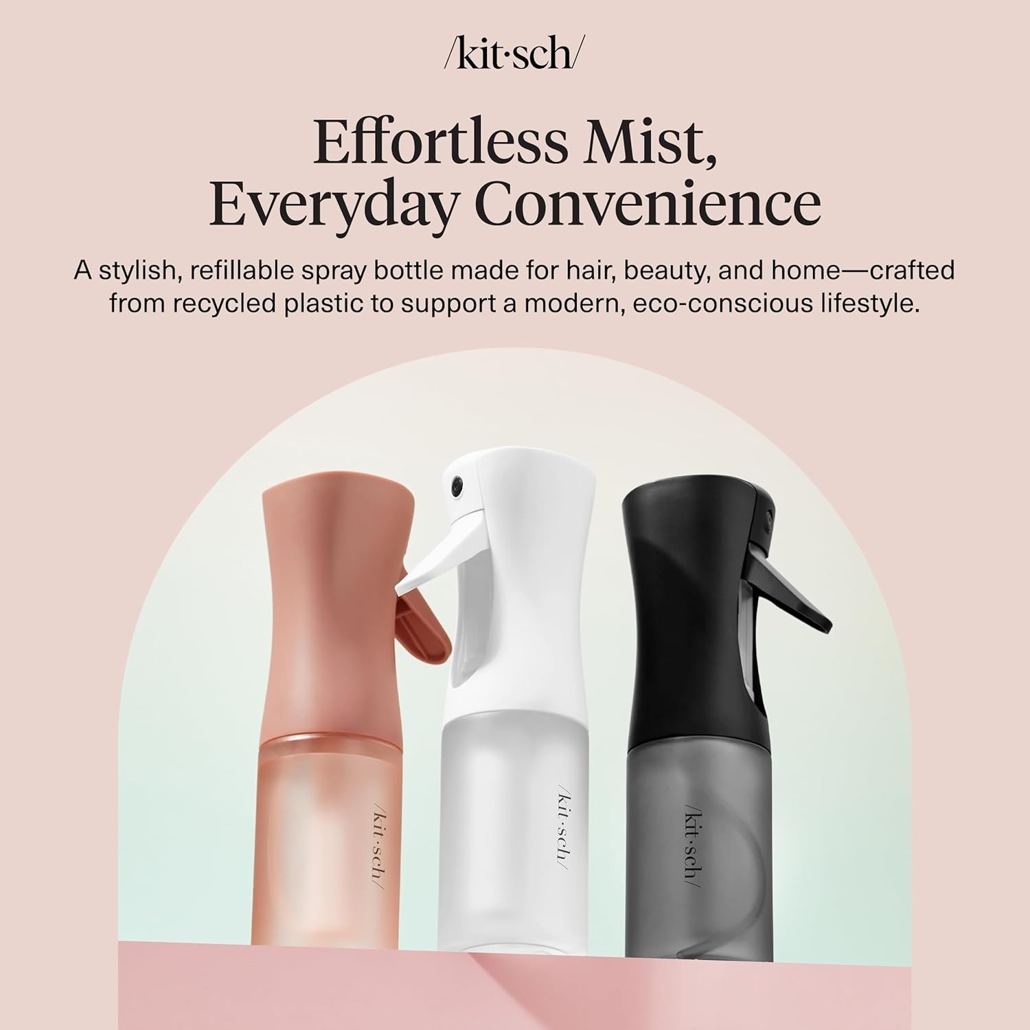 Kitsch Continuous Spray Bottle for Hair &ndash; Fine Mist Water Mister & Water