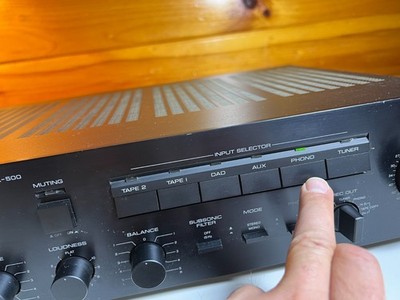 Vintage 1980s 80s Yamaha A-500 Natural Sound Stereo Amplifier