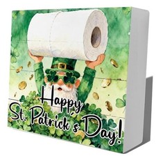 Funny Gnome St. Patrick's Day Bathroom Decor Sign, St St. patrick's Day -01