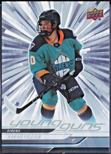 SARAH FILLIER 2024-25 UD PWHL Silver Outburst Young Guns Rookie Card RC New York