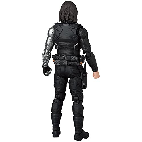 MAFEX No.203 Winter Soldier Action Figure Captain America Marvel 155mm Japan New - Picture 4 of 9