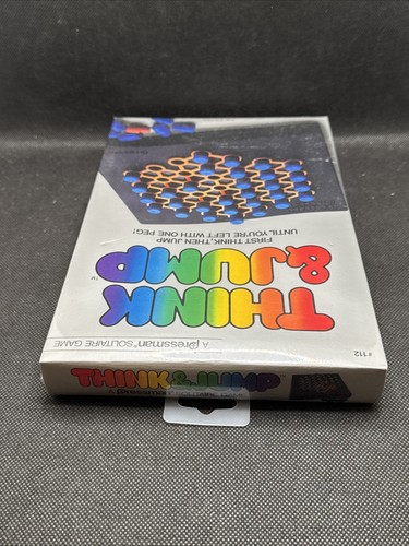 Vintage NOS New 1984 Pressman Think & Jump Solitaire Board Game 100% Complete - Picture 5 of 6