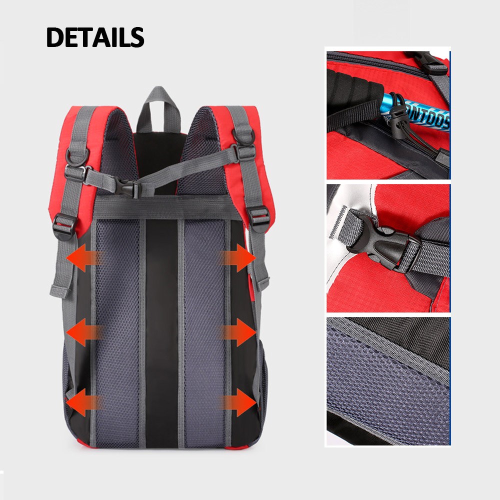 Hiking Backpack 40L Backpack Water Resistant Trekking Rucksack Mountaineering Backpack for Travel Climbing Cycling Running Camping Outdoor Sports by A
