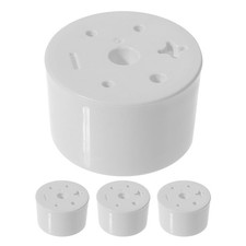 Plastic Cemetery Vase Inserts 7-Hole Grave Flower Arrangement Bracket 4 PCS
