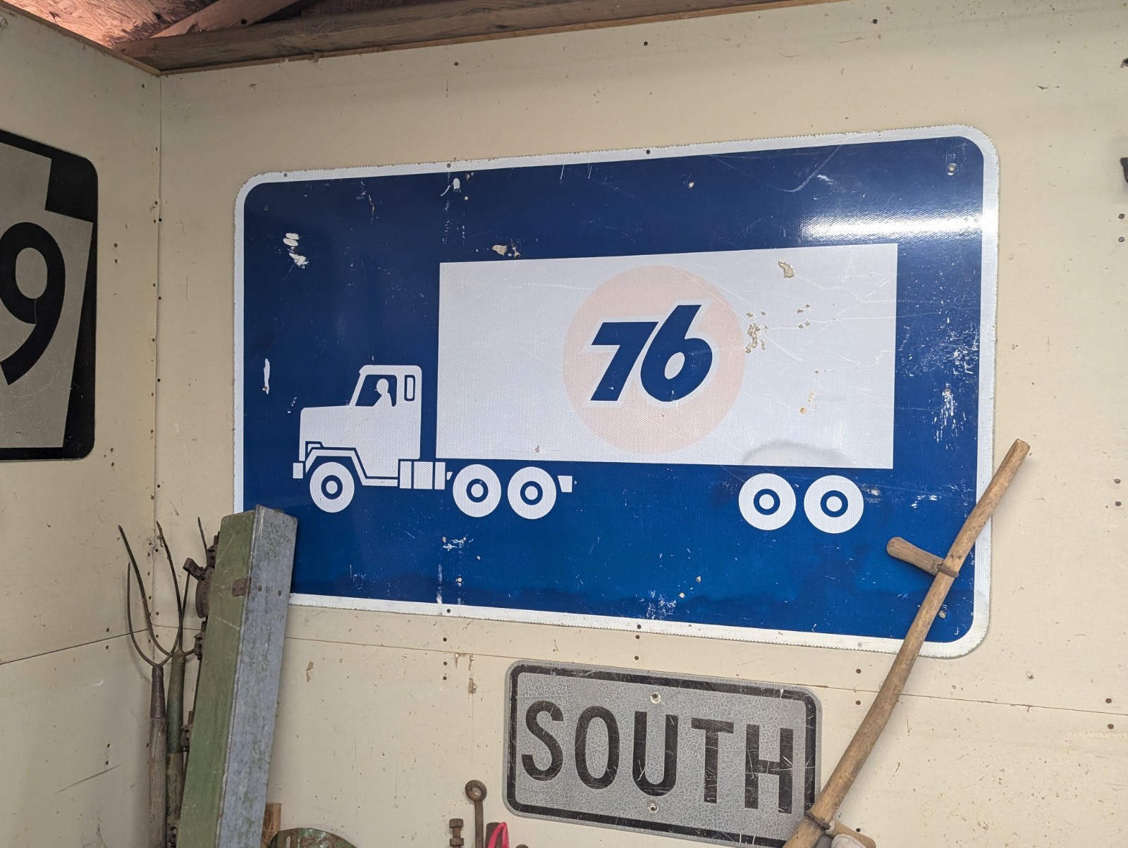 Union 76 Truck Advertising Sign Blue White Gas & Oil Collectible | eBay