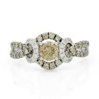 LeVian 14k White Gold 1.11ctw Chocolate and Vanilla Diamond Size 7 Ring #JB724-1 — photo 1