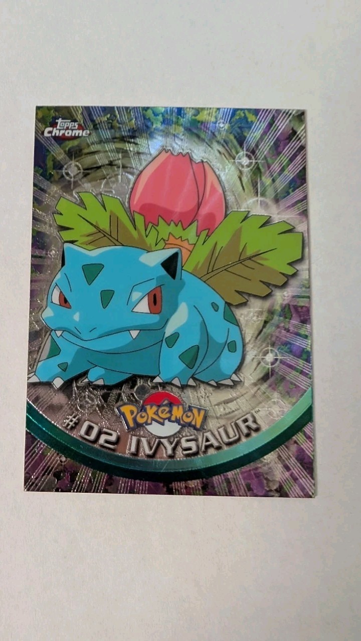 IVYSAUR #02 Topps Chrome 2000 TV Animation Edition Pokémon Card 