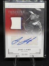 2016 Panini National Treasures - Treasure Material Signatures Jake Lamb #TSM-JL