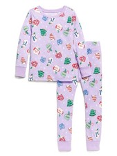 New Old Navy Two Piece Holiday Mugs PJS Pajama Set Size 6T NWT