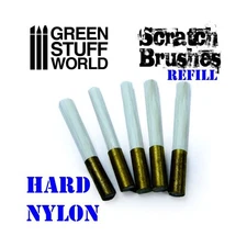 Green Stuff World Modelling Supply Scratch Brush Set Refill - Hard Nylon New