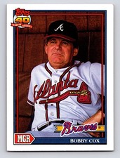 1991 Topps - Team Leaders Bobby Cox #759