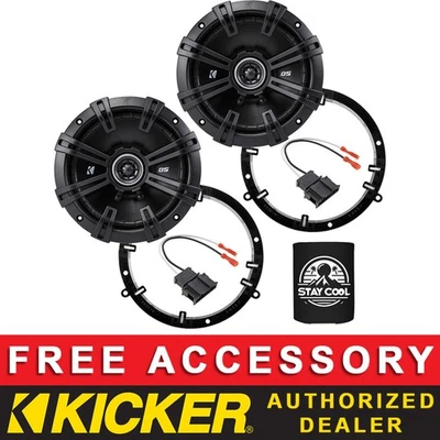 KICKER DSC6504 6.5" OEM SPEAKER REPLACEMENT FULL KIT FOR VW JETTA/GLI 2003-2015