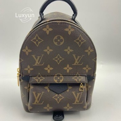 LV Louis Vuitton Monogram Palm Springs Backpack Mini Brown Backpack Canvas