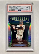 2024 Topps Chrome Jung Hoo Lee Youthquake Black Refractor /10 PSA 10 🔥