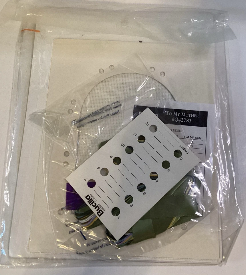 Bucilla Counted Cross Stitch Memory Mats "TO MY MOTHER" 8" X 10" new - Image 4 of 4