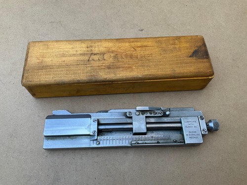 Vintage Ludlow Letterpress Composing Stick in Wooden Case 25 Letters Capacity