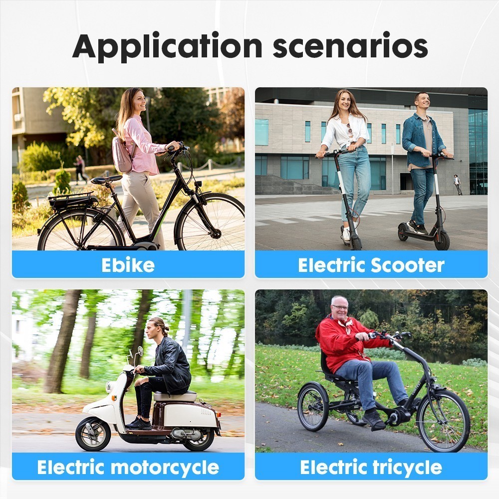 Ebike MTB Road Bike Rearview Mirror Bicycle Rear View Mirrors 360° Convex Side