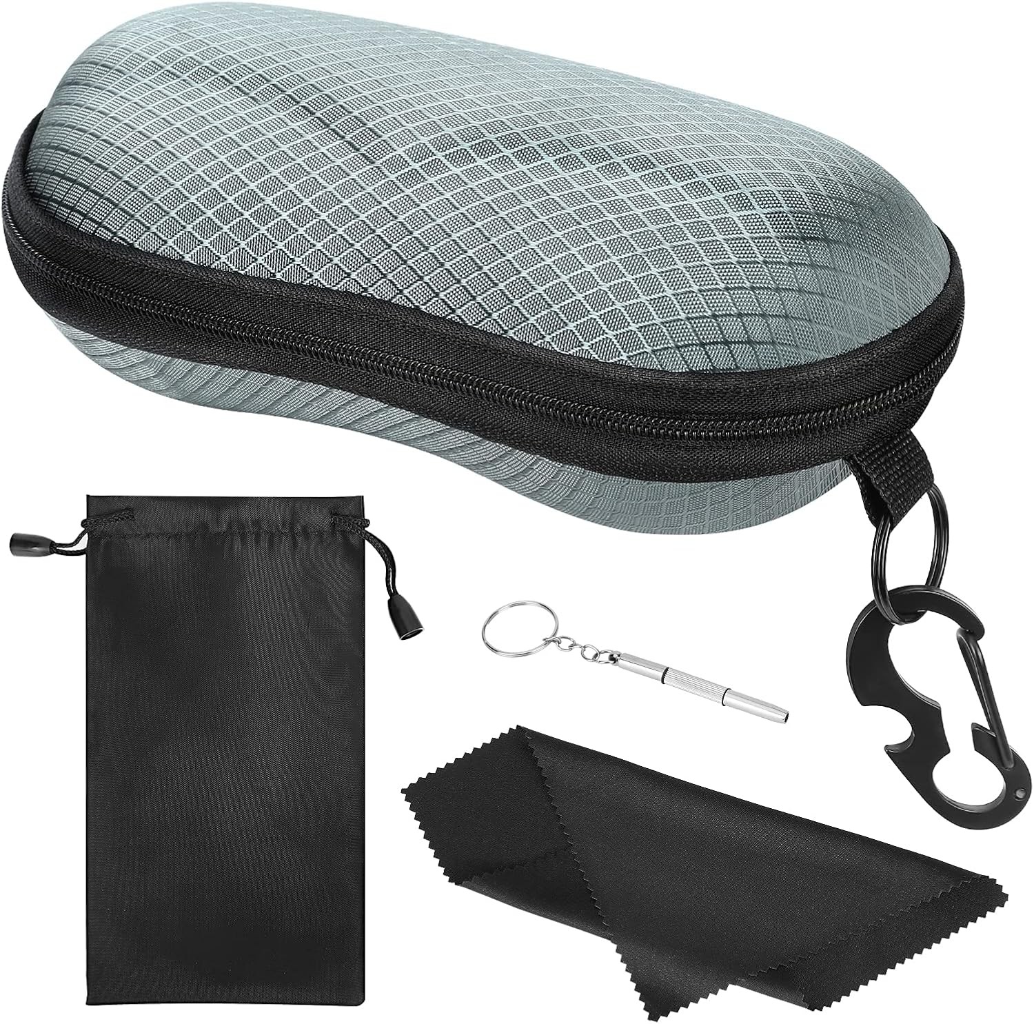 EVA Semi Hard Sunglasses Case Protective Eyeglasses Storage Holder Unisex