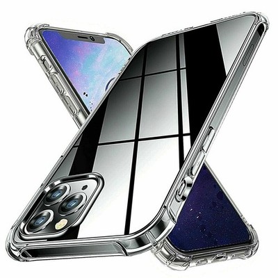 For iPhone 15 14 13 12 11 6 7 8 XS XR Clear Soft Silicone Case Shockproof Cover