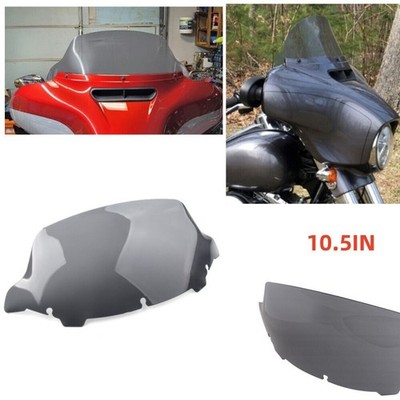 10.5''Smoke Wave Windshield Windscreen For Harley Electra Street Glide 2014-2023