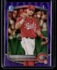 ICHIRO CANO HERNANDEZ 2025 BOWMAN CHROME PURPLE RAYWAVE REFRACTOR RC 046/250