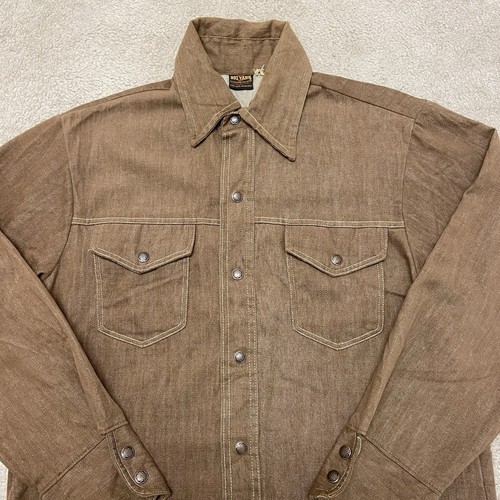 Vintage 70s Big Yank Shirt Men’s Large Permanent Press Western Snap Workwear USA - Photo 5/14