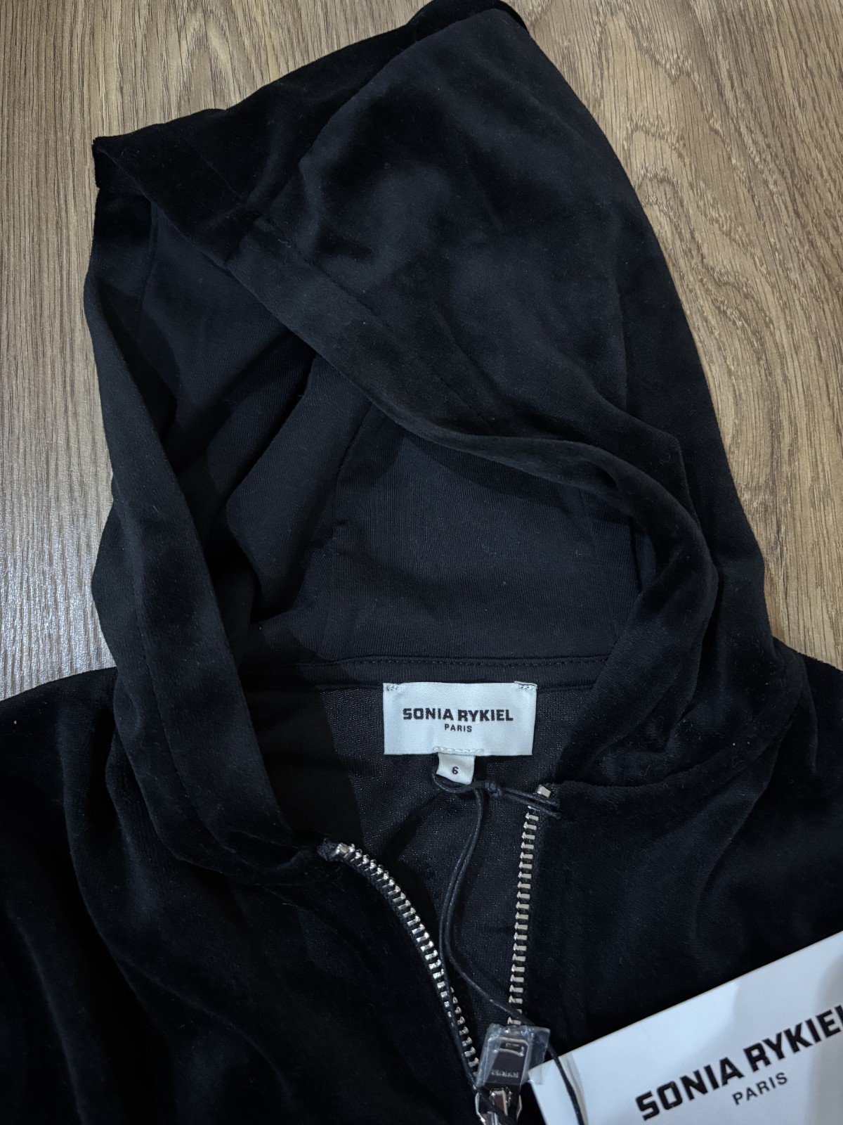 Sonia Rykiel Girl’s Black Cotton Velvet Tracksuit Top - RRP £99 - Age 6 BNWT image 5