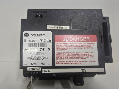 GOOD USED! ALLEN-BRADLEY SER. B PANELVIEW 600 OPERATOR INTERACE 2711-T6C8L1 - Picture 2 of 3