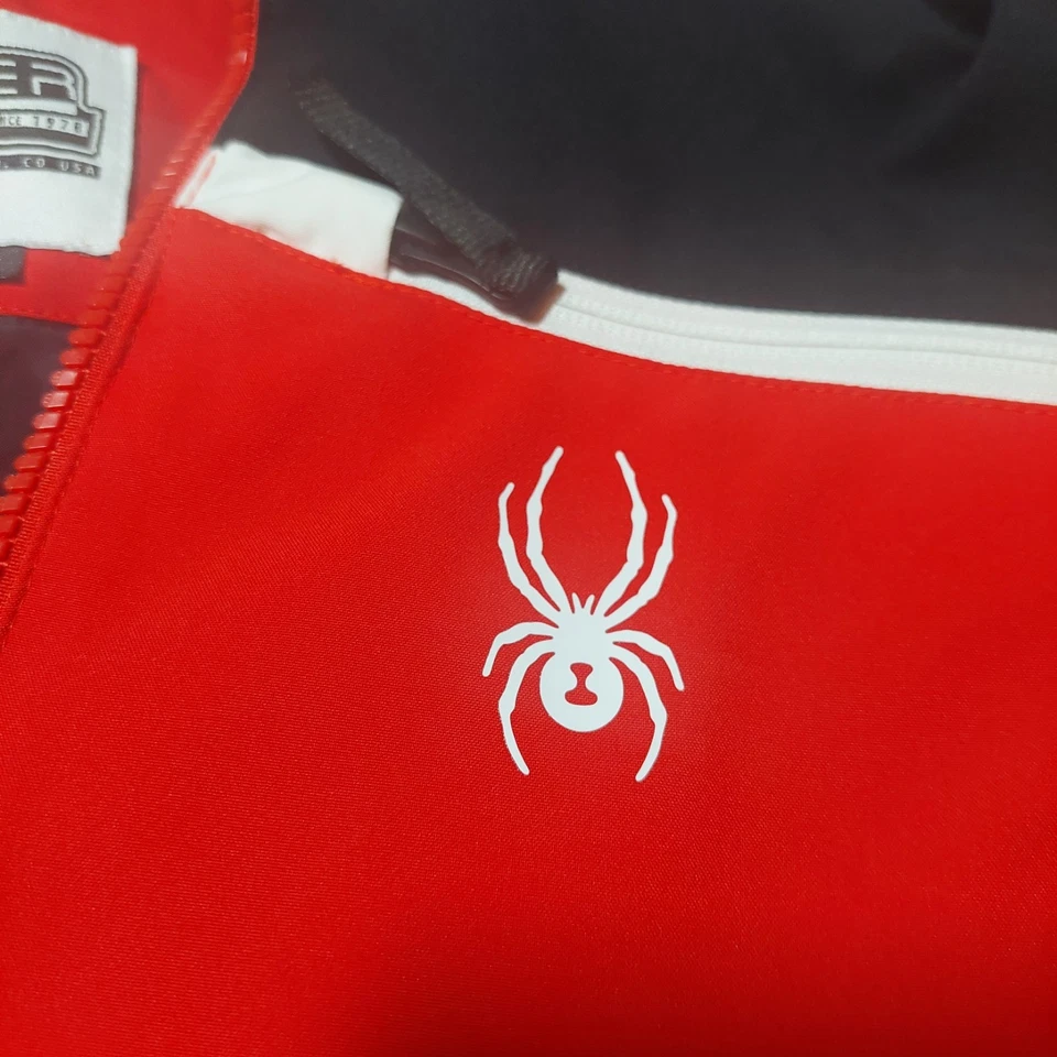Spyder Challenger Ski Jacket Boys Size 16 Red Black Primaloft - Image 4 of 4