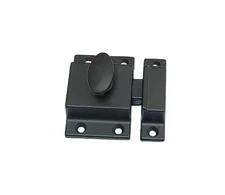 QCAA Traditional Large Oval Turn Cabinet Latch Solid Brass 2" for Cupboard & ...