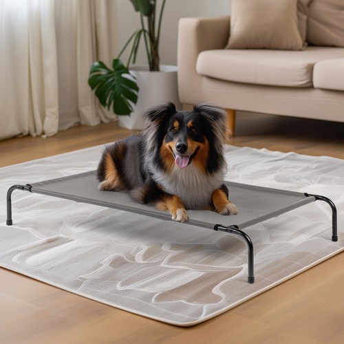 43" Elevated Dog Bed Pet Cat Raised Sleeping Cot Hammock Indoor&Outdoor - Picture 10 of 14