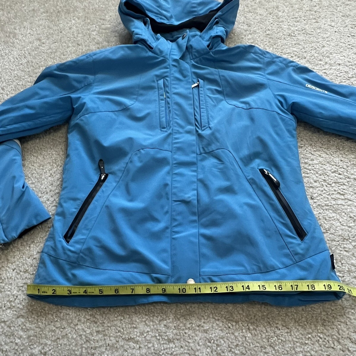 Descente Ski Snow Snowboarding Jacket Coat Blue Wm Size 10 D9-9616