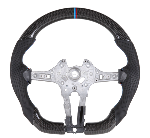 For BMW M3 M4 M5 M6 X5 X6 F80 F82 2015-19 Carbon Fiber Heated Steering Wheel - Bild 4 von 20