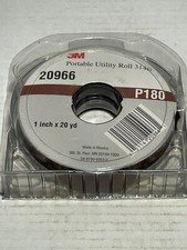3M 20966 1" x 20 yd P180 Grit AO J-Weight 314D Portable Utility Cloth Roll