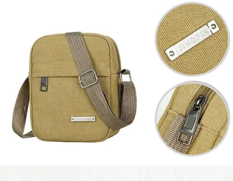 Men's Messenger Bag Cross Body Shoulder Canvas Handbag Utility Travel