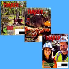 Lot of 3 Timber West Magazines Logging Industry Drones Jan-June 2023 Unread