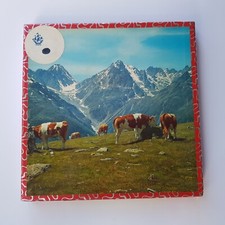 French wooden jigsaw puzzle 100 Alpine Dairy Cow Alps mountains Penelope